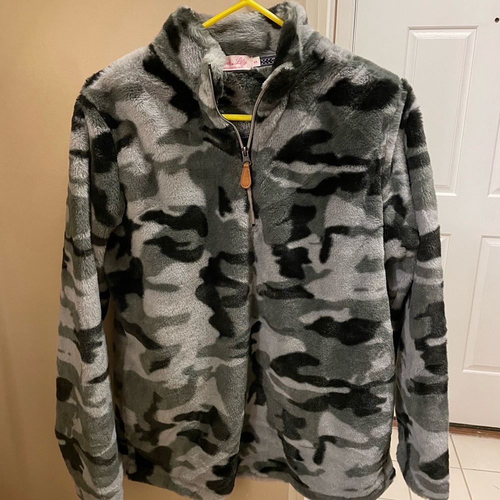 Camo gray  Fleece pullover